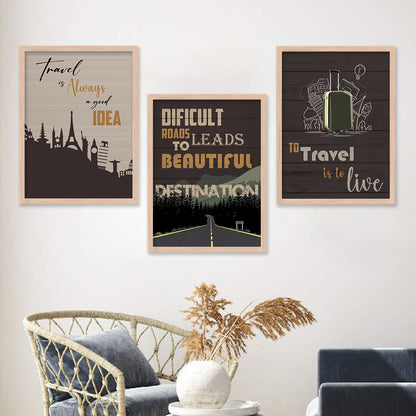 Motivational Quotes Framed Posters for Living Room Bedroom Home and Office Wall Decor-Kotart