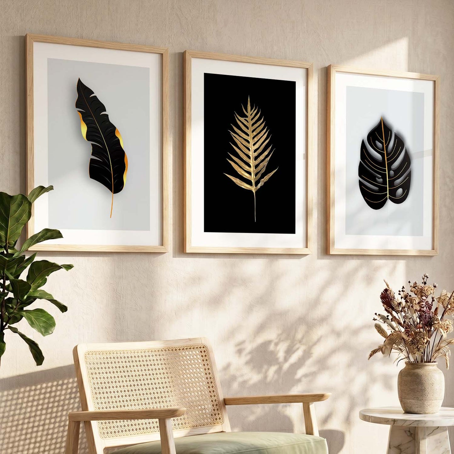 Nature Inspired Framed Wall Posters with Frame