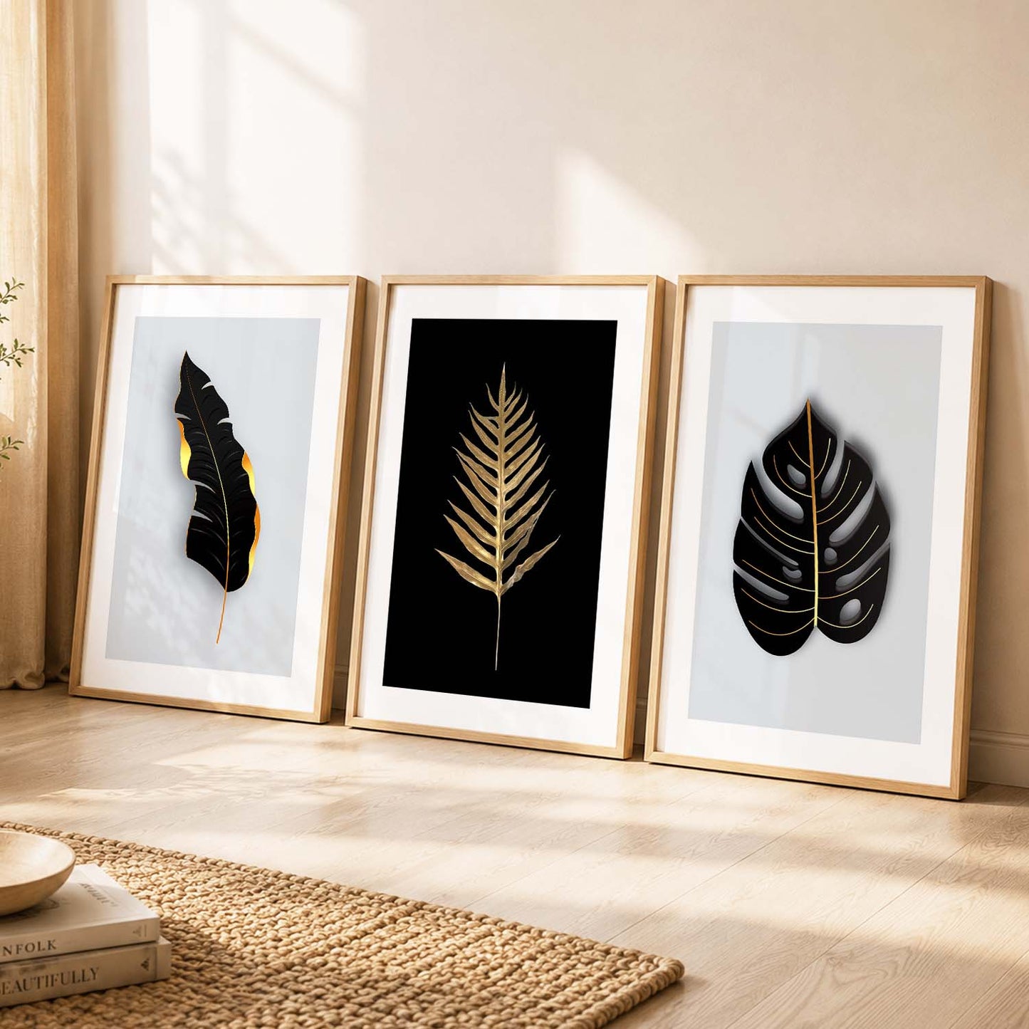 Nature Inspired Framed Wall Posters with Frame