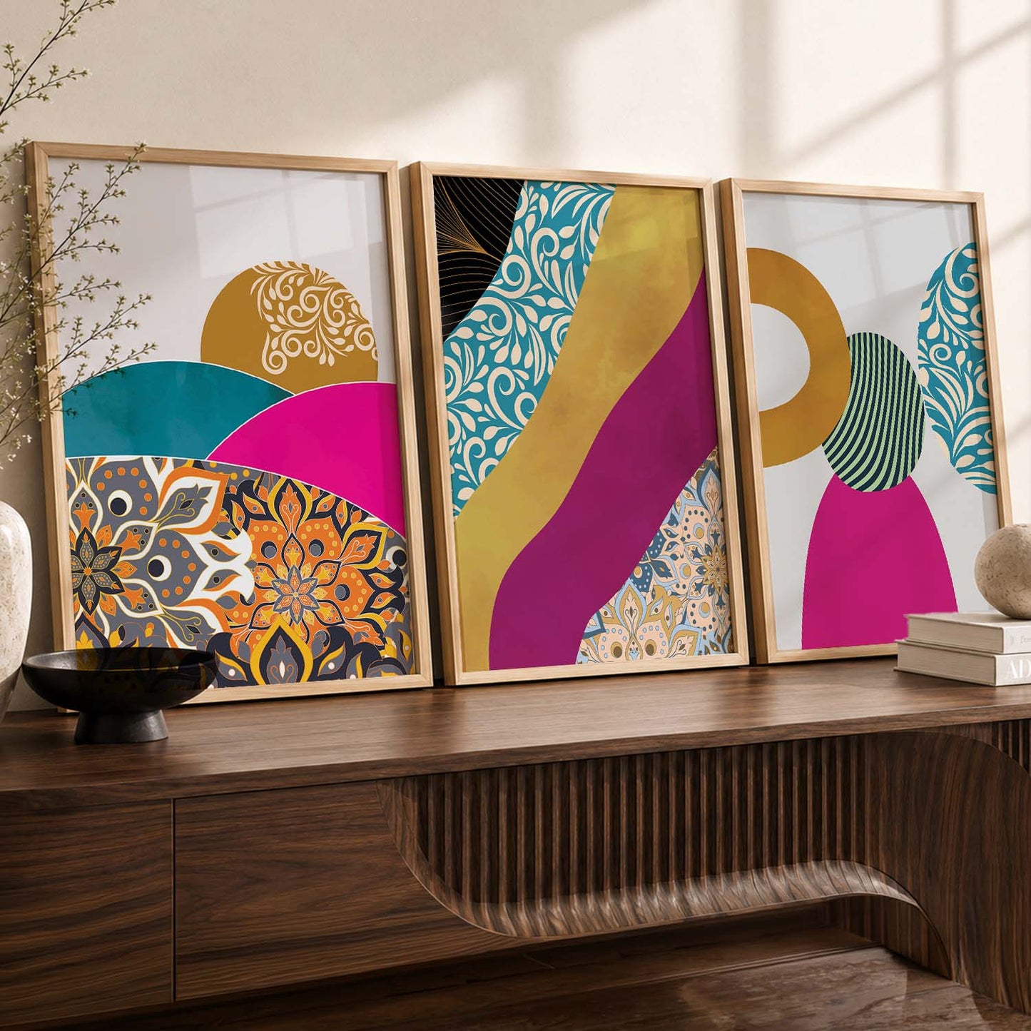 Abstract Art Wall Decor - Framed Posters and Prints with Aesthetic Design