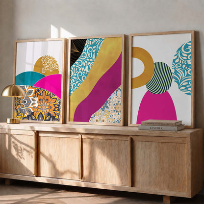 Abstract Art Wall Decor - Framed Posters and Prints with Aesthetic Design