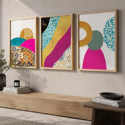 Abstract Art Wall Decor - Framed Posters and Prints with Aesthetic Design