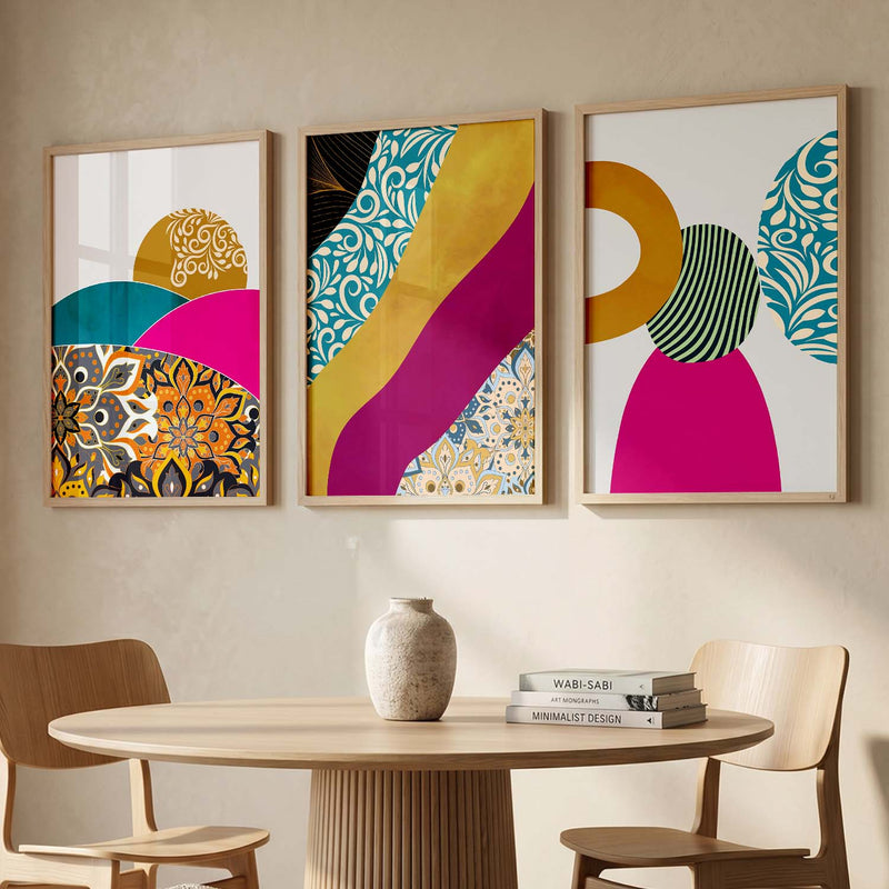 Abstract Art Wall Decor - Framed Posters and Prints with Aesthetic Design