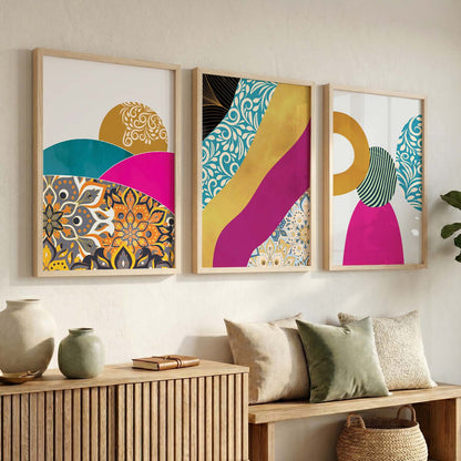 Abstract Art Wall Decor - Framed Posters and Prints with Aesthetic Design