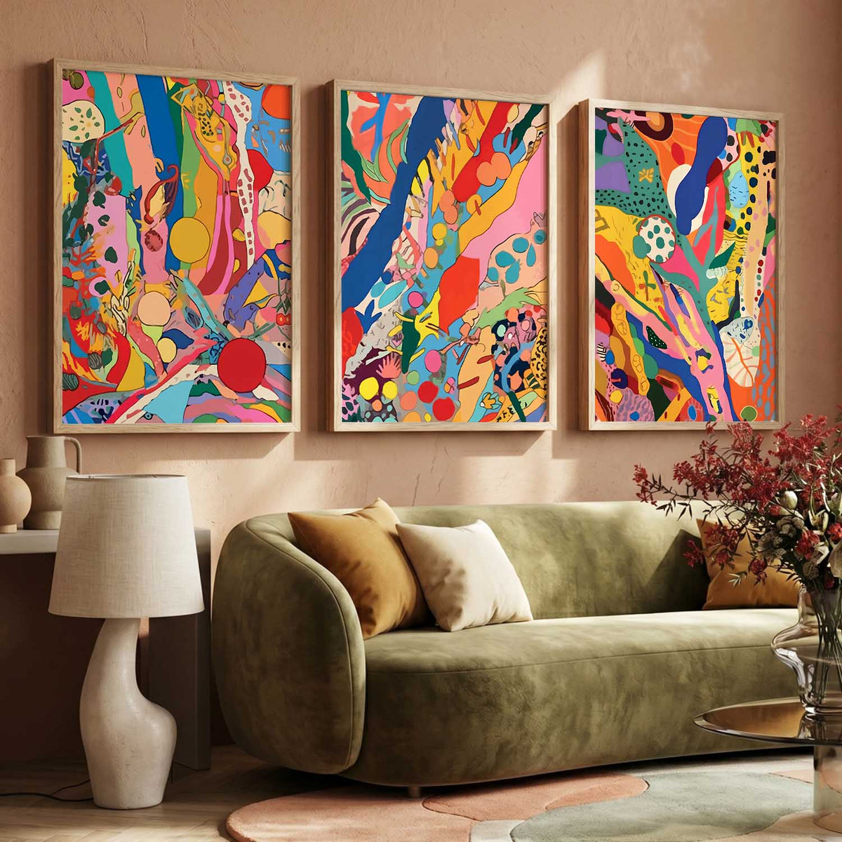Modern Art Print for Living Room Bedroom Home and Office Wall Decor