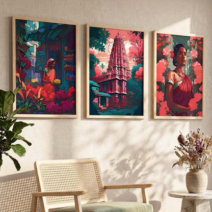 Traditional Art Print for Living Room Bedroom Home and Office Wall Decor