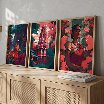 Traditional Art Print for Living Room Bedroom Home and Office Wall Decor