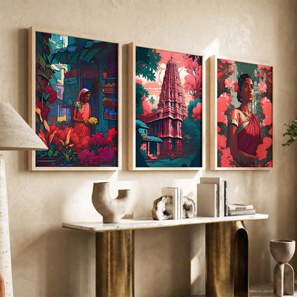 Traditional Art Print for Living Room Bedroom Home and Office Wall Decor