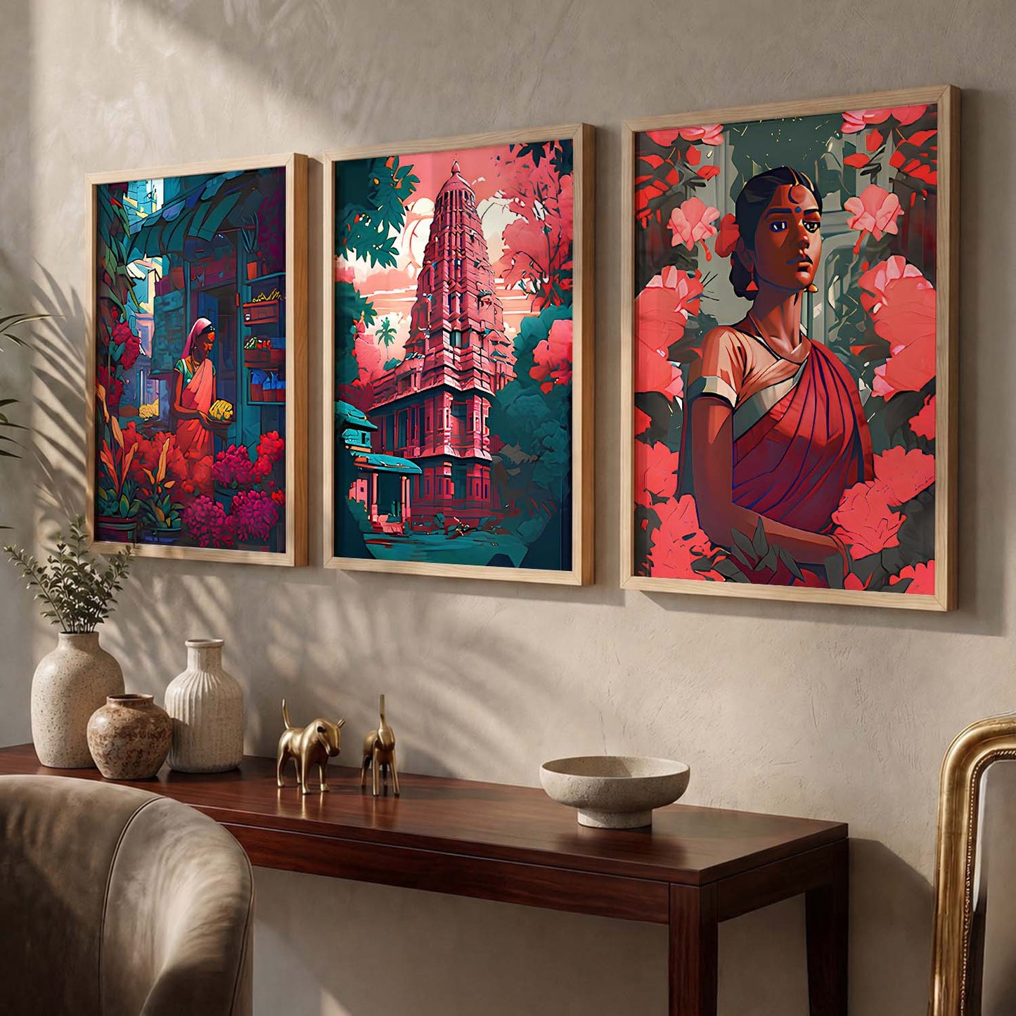 Traditional Art Print for Living Room Bedroom Home and Office Wall Decor