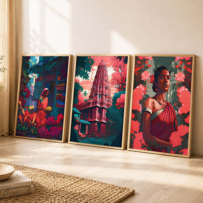 Traditional Art Print for Living Room Bedroom Home and Office Wall Decor