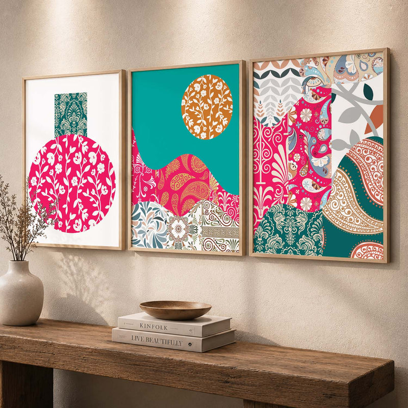 Aesthetic Wall Decor Framed Prints for Living Room Office Home Decor