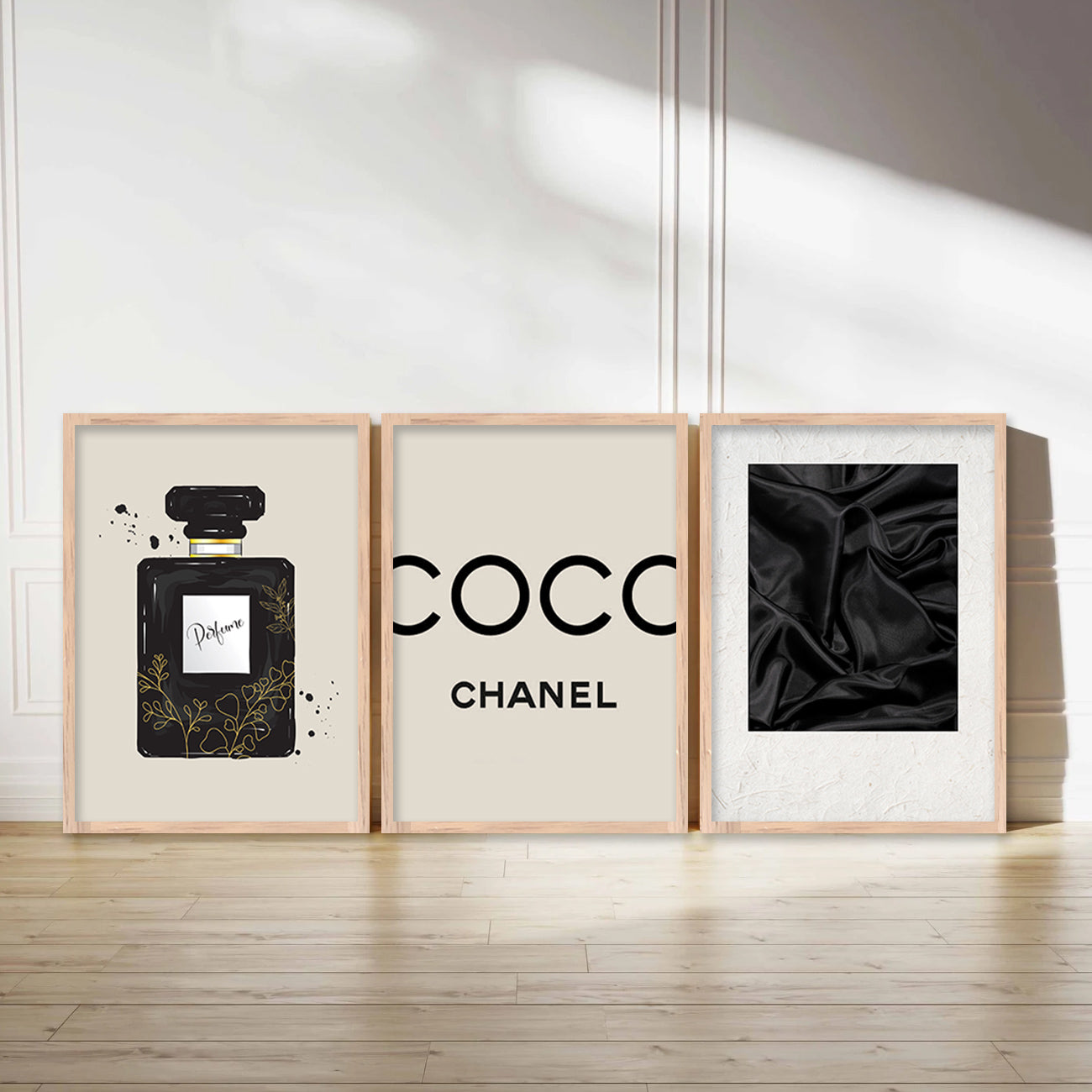 Fashion Brand Coco Poster with Frame for Bedroom Living Room Salon Wall Decor-Kotart