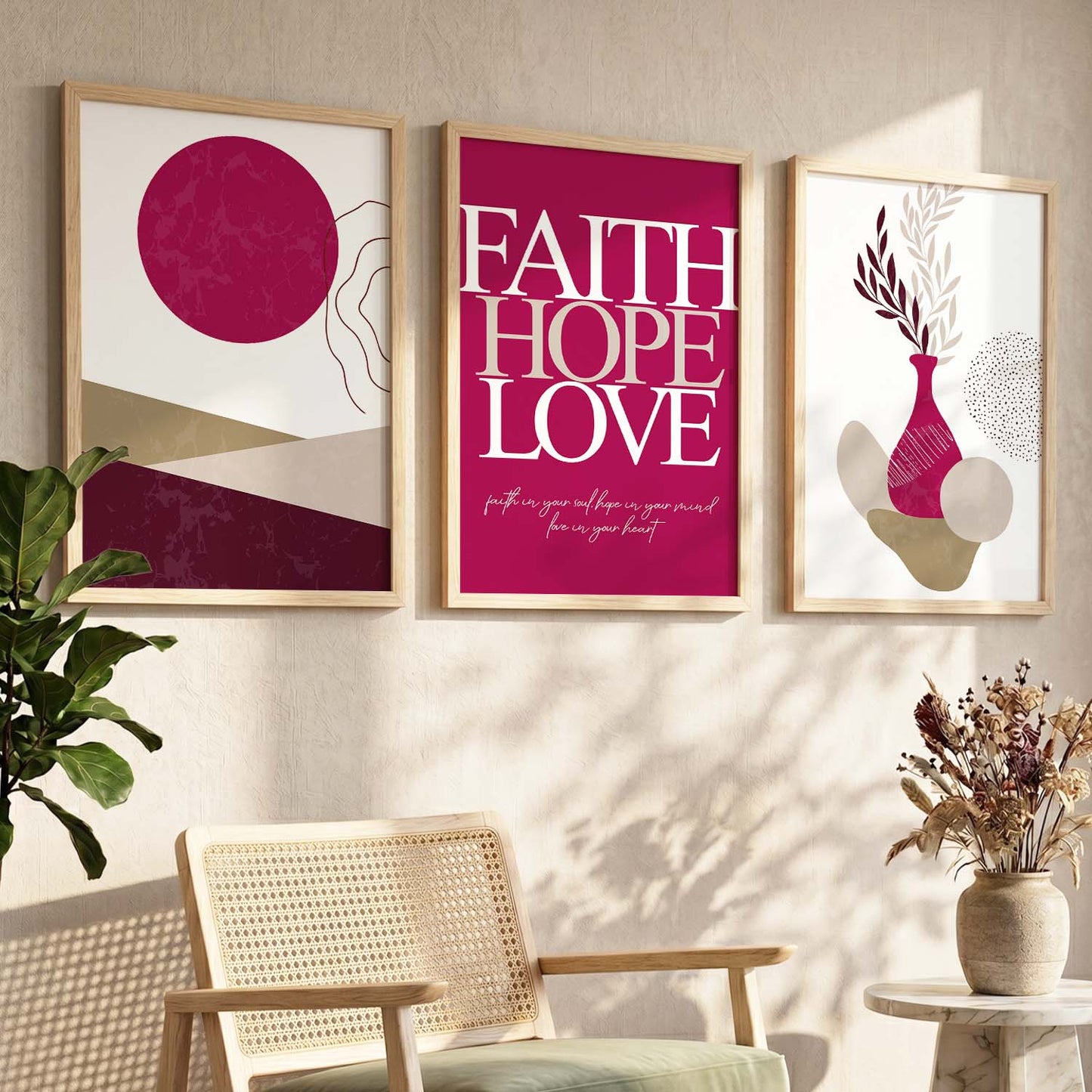 Home Sweet Home Minimal Art Prints for Living Room Bedroom Home and Office Wall Decor