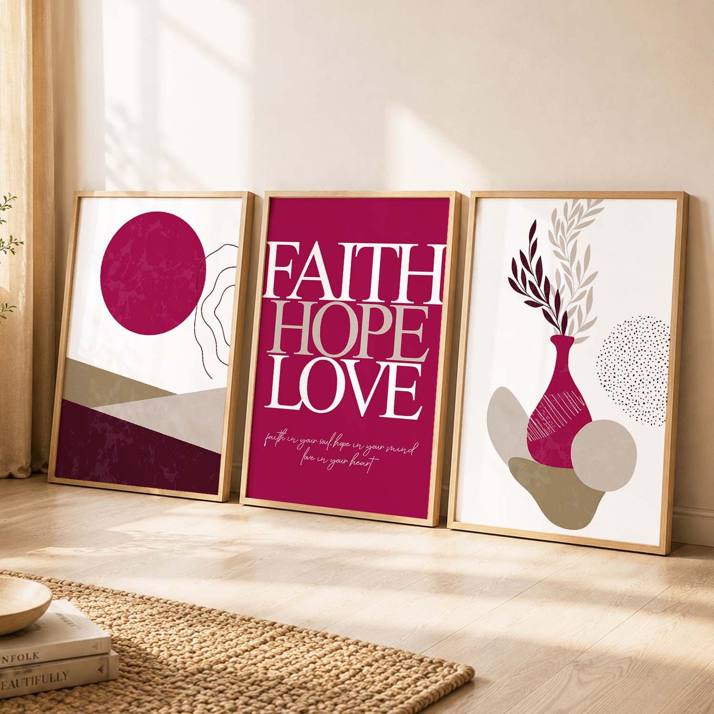 Home Sweet Home Minimal Art Prints for Living Room Bedroom Home and Office Wall Decor