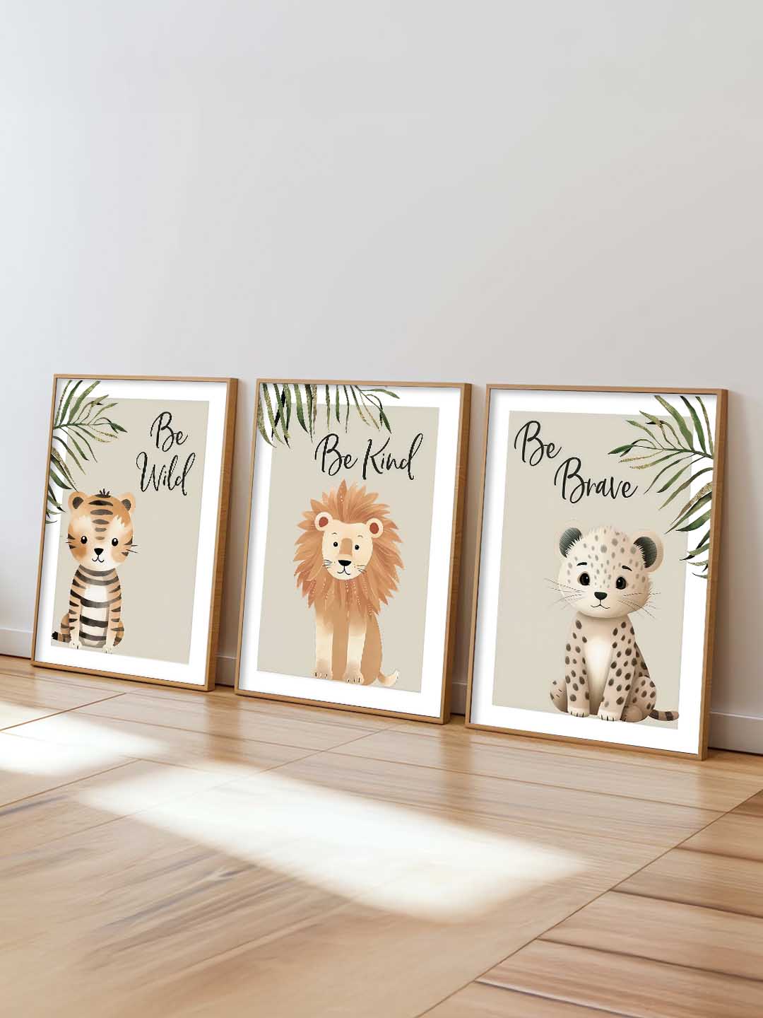Safari Animals Motivational  Wall Art Paintings for Living Room Bedroom