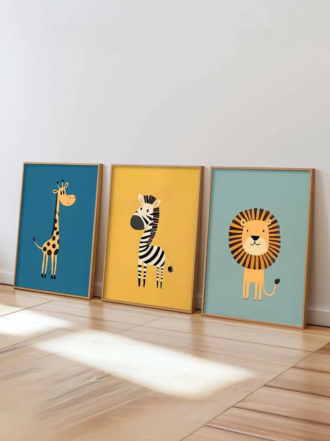 Safari Animals Wall Art Paintings for Living Room Bedroom