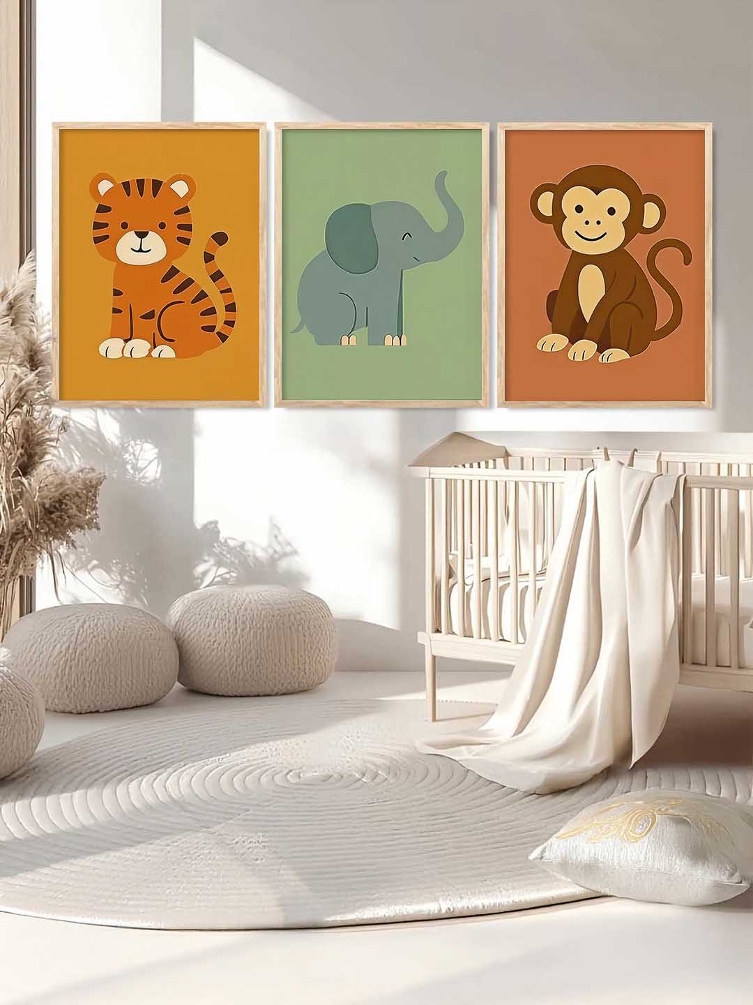 Safari Animals Wall Art Paintings for Living Room Bedroom