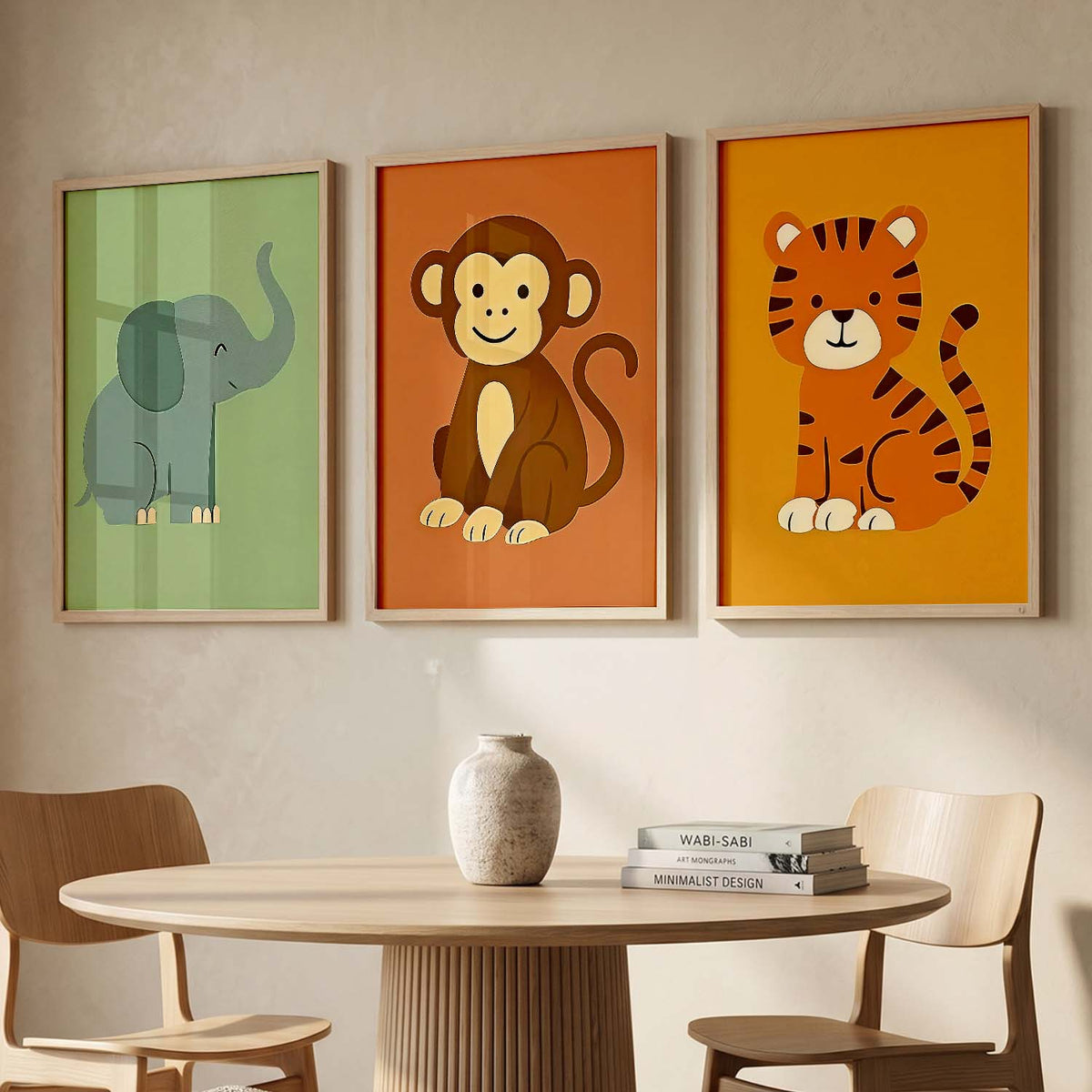 Safari Animals Wall Art Paintings for Living Room Bedroom