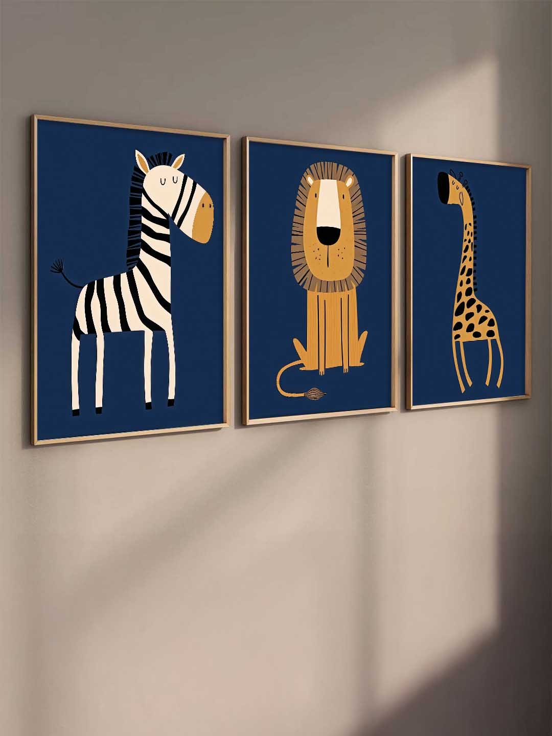Safari Animals Wall Art Paintings for Living Room Bedroom