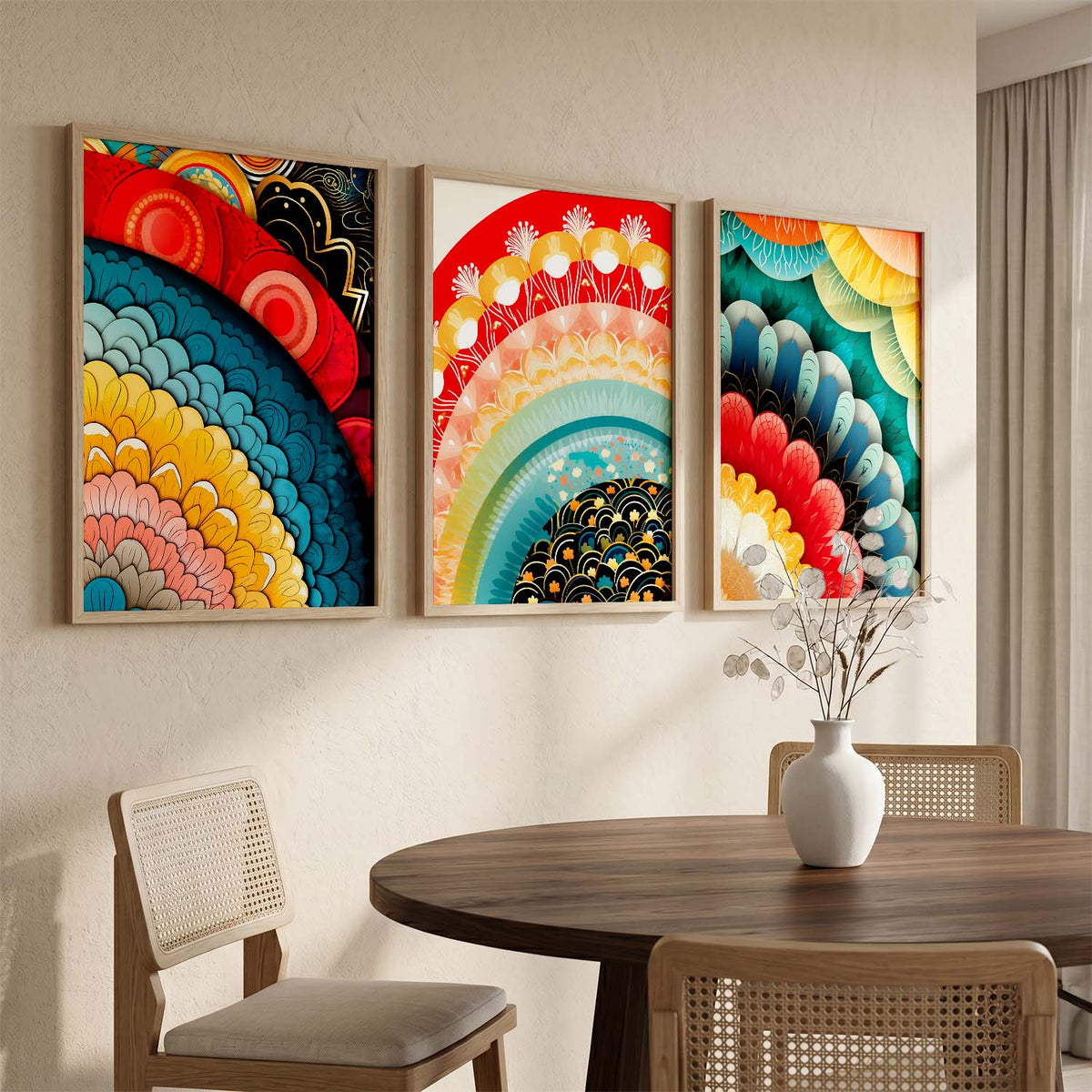 Modern Art Prints for Living Room Bedroom - Deer Print Combo for Home and Office Wall Decor