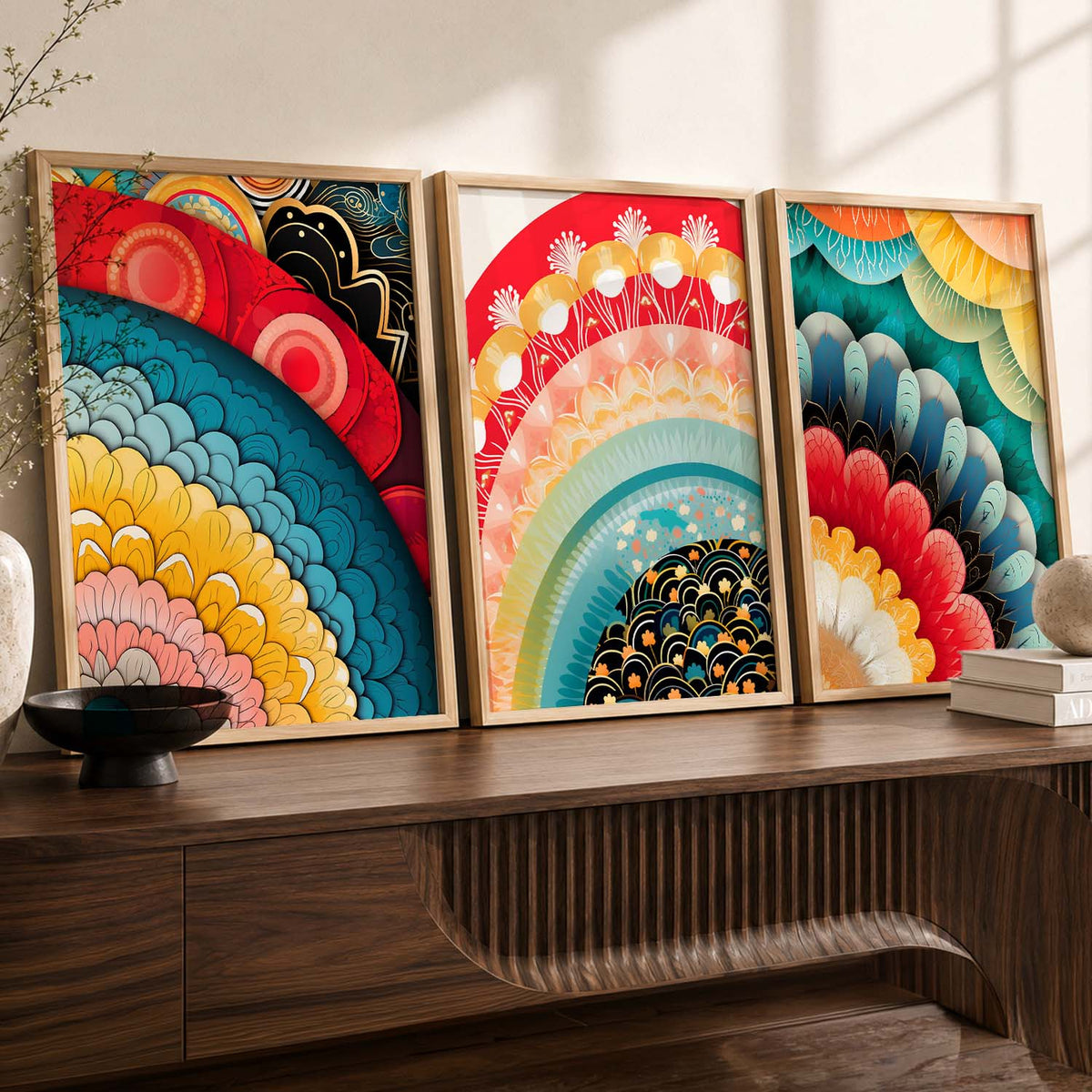 Modern Art Prints for Living Room Bedroom - Deer Print Combo for Home and Office Wall Decor