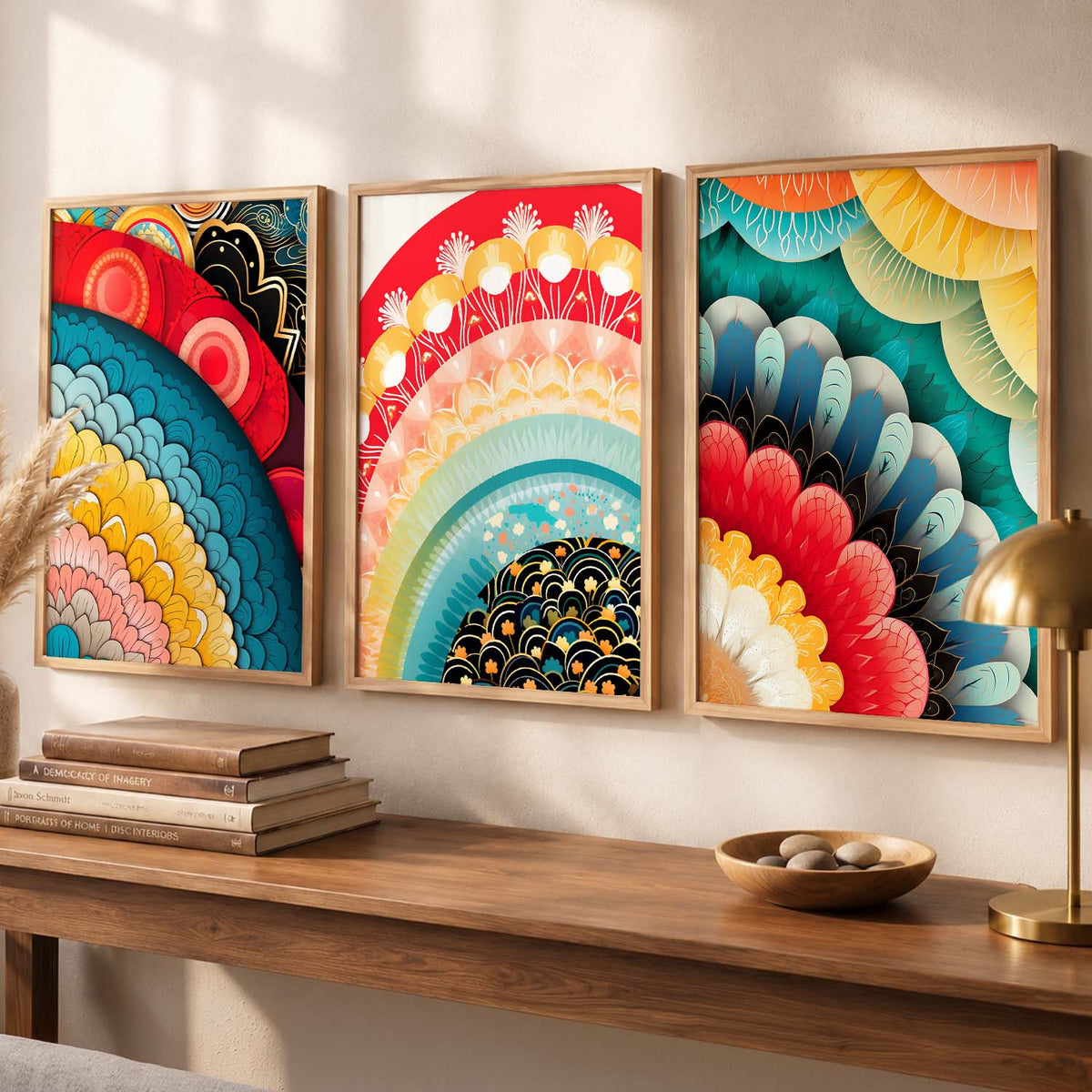 Modern Art Prints for Living Room Bedroom - Deer Print Combo for Home and Office Wall Decor