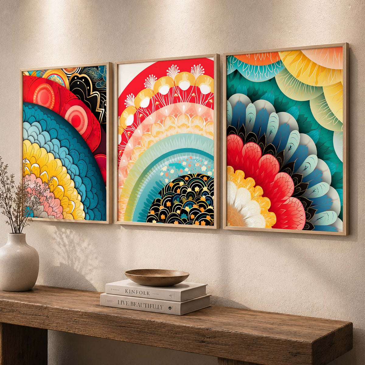 Modern Art Prints for Living Room Bedroom - Deer Print Combo for Home and Office Wall Decor