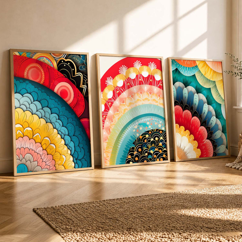 Modern Art Prints for Living Room Bedroom - Deer Print Combo for Home and Office Wall Decor