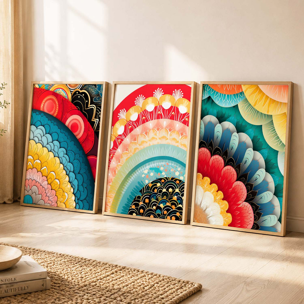 Modern Art Prints for Living Room Bedroom - Deer Print Combo for Home and Office Wall Decor