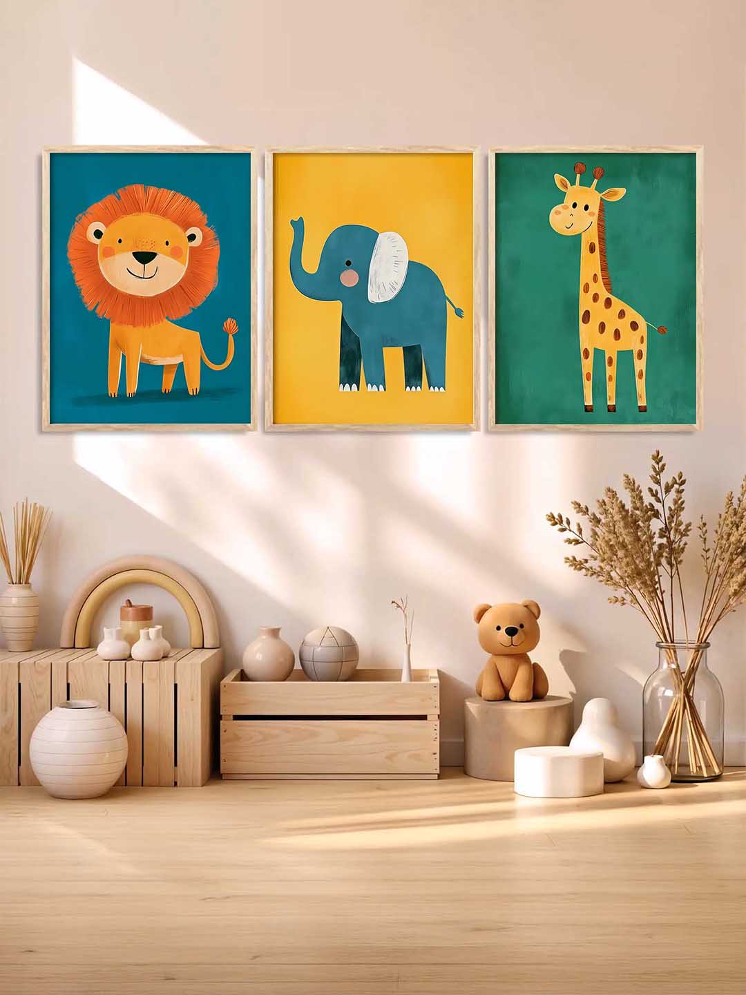 Safari Animals  Wall Art Paintings for Living Room Bedroom