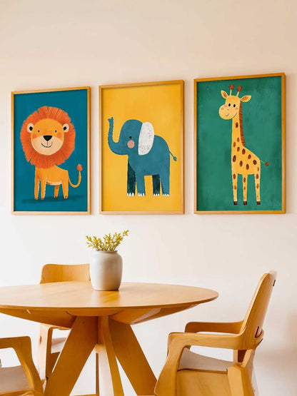 Safari Animals  Wall Art Paintings for Living Room Bedroom