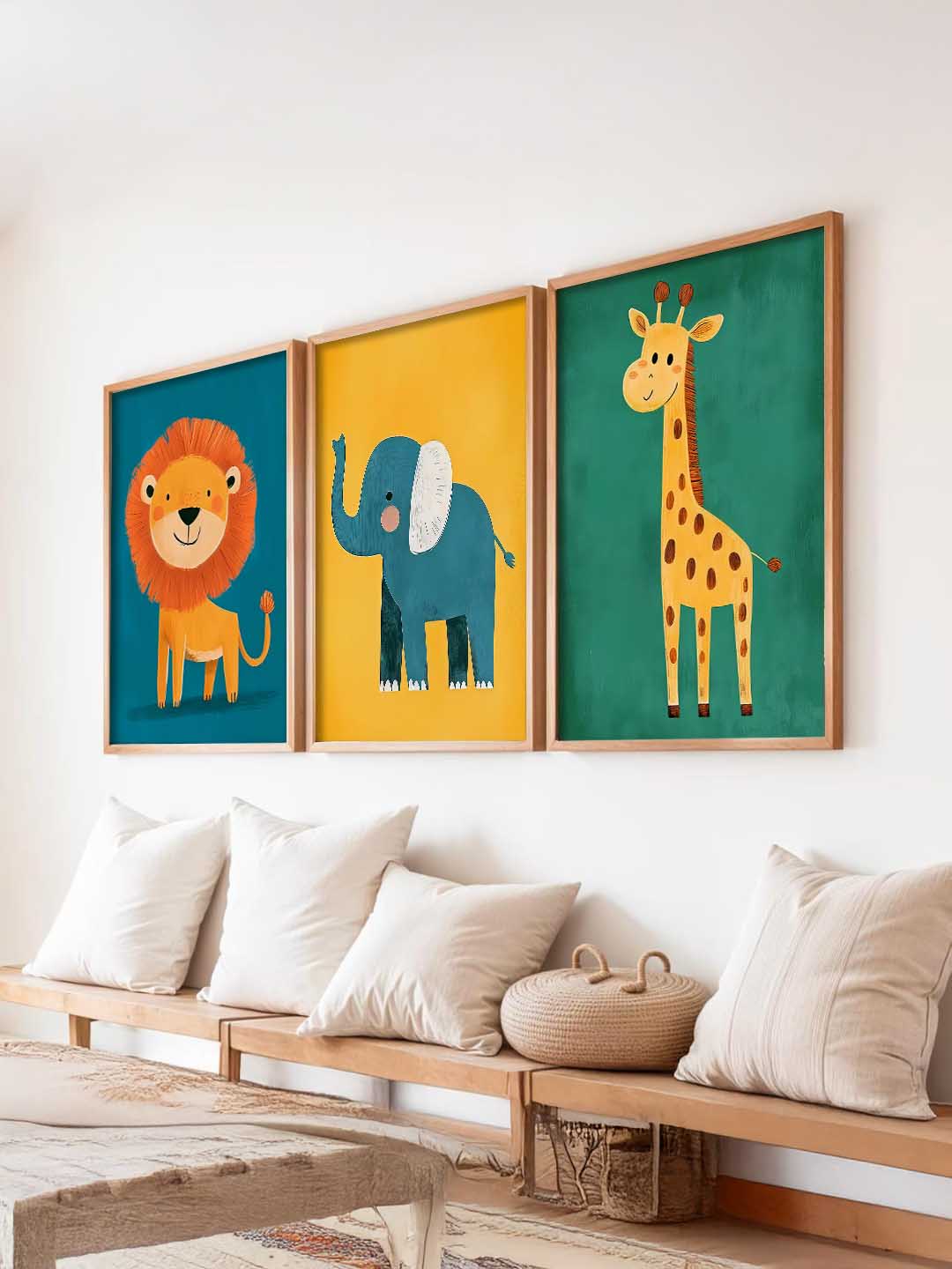 Safari Animals  Wall Art Paintings for Living Room Bedroom
