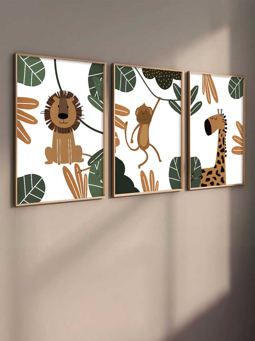 Safari Animals Wall Art Paintings for Living Room Bedroom
