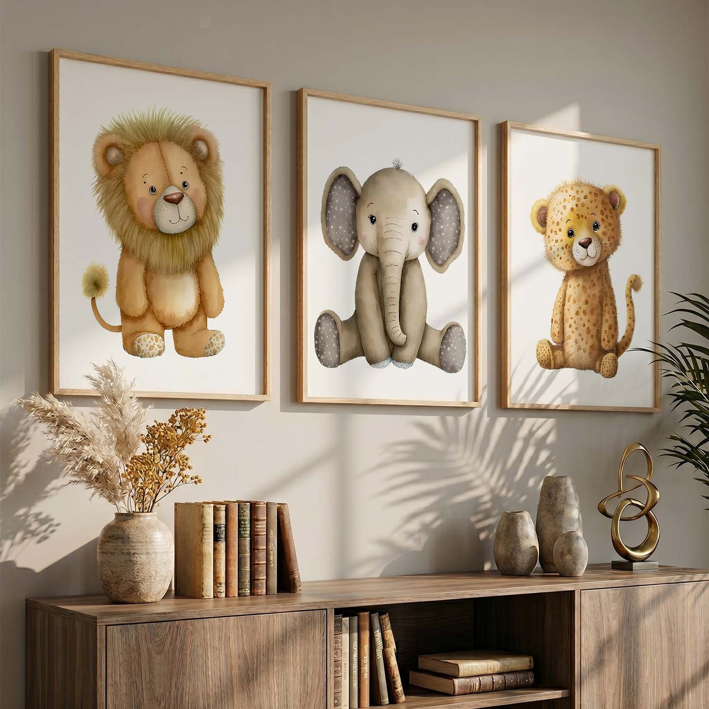 Safari Animals Wall Art Paintings for Living Room Bedroom