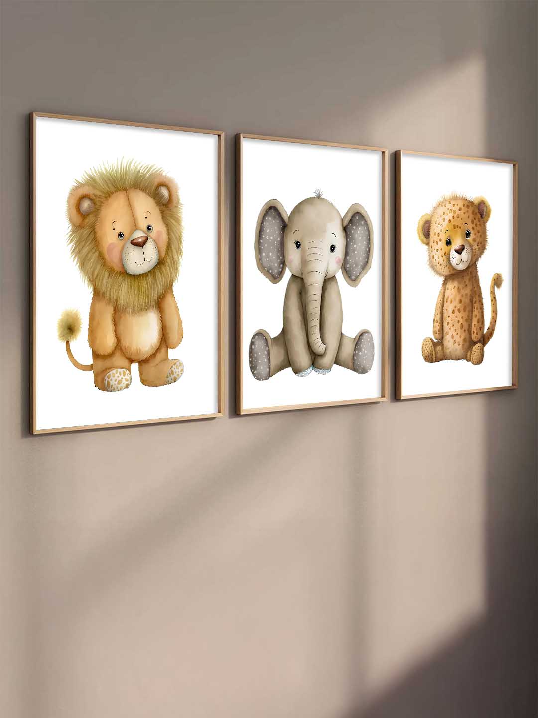 Safari Animals Wall Art Paintings for Living Room Bedroom