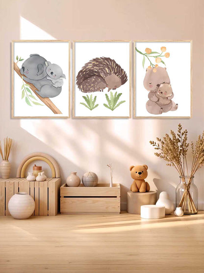 Cartoon Animals Wall Art Paintings for Living Room Bedroom