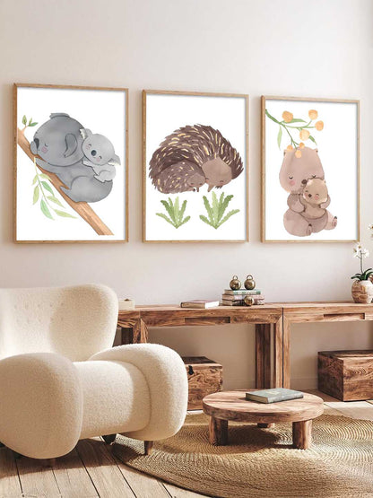 Cartoon Animals Wall Art Paintings for Living Room Bedroom