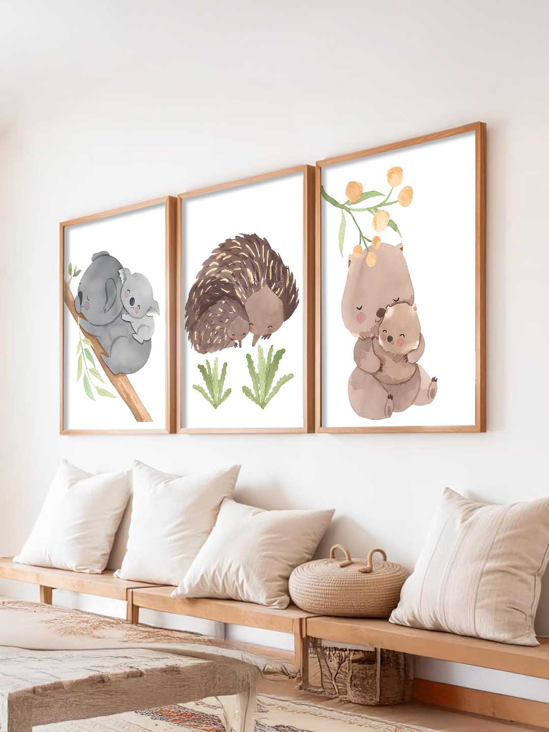 Cartoon Animals Wall Art Paintings for Living Room Bedroom