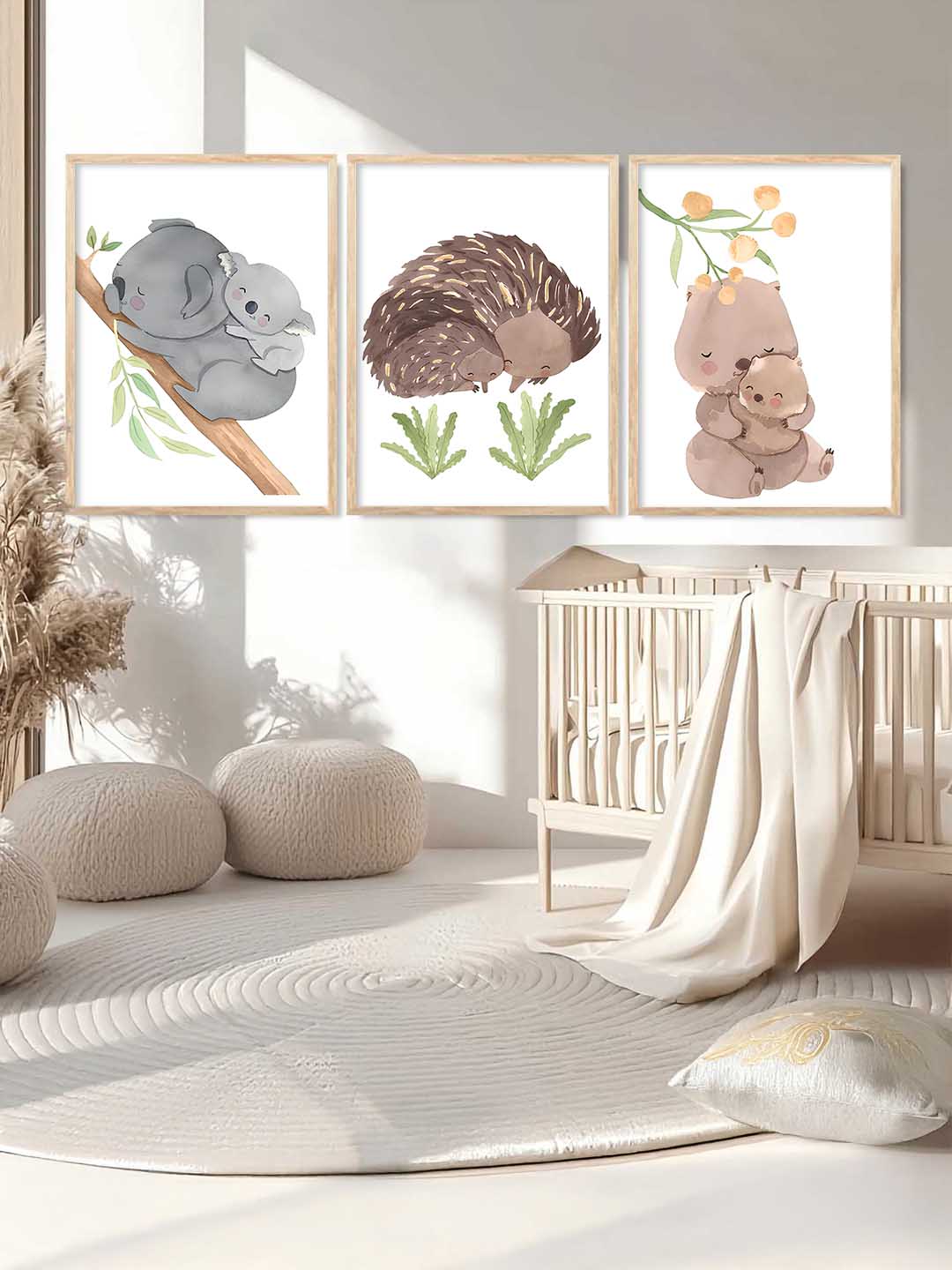 Cartoon Animals Wall Art Paintings for Living Room Bedroom