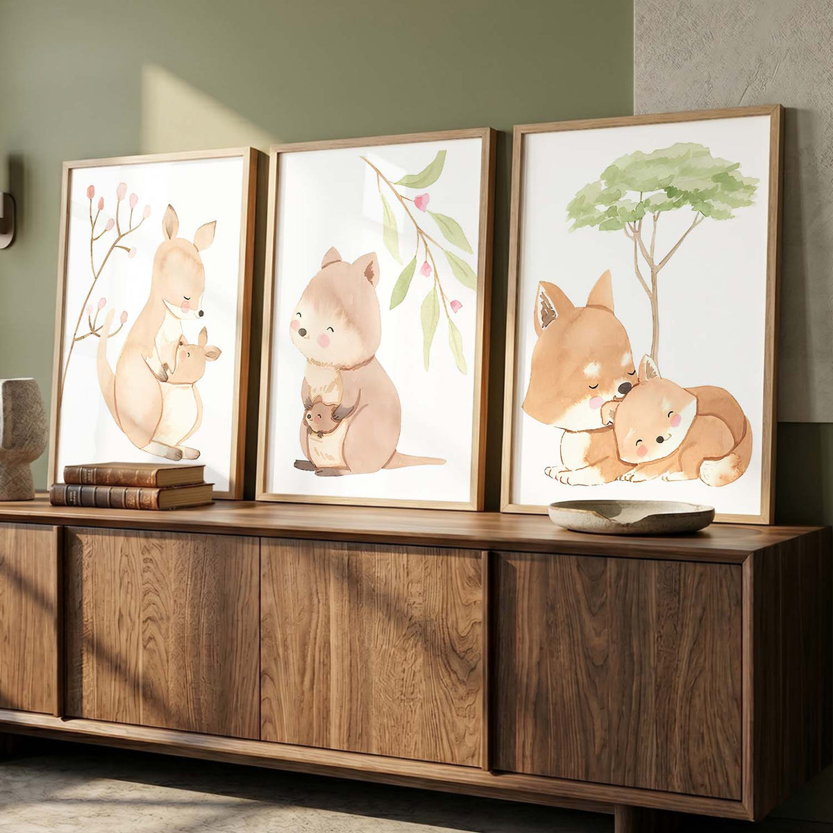 Forest Animals Wall Art Paintings for Living Room Bedroom