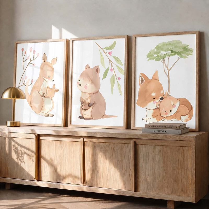 Forest Animals Wall Art Paintings for Living Room Bedroom