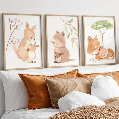Forest Animals Wall Art Paintings for Living Room Bedroom