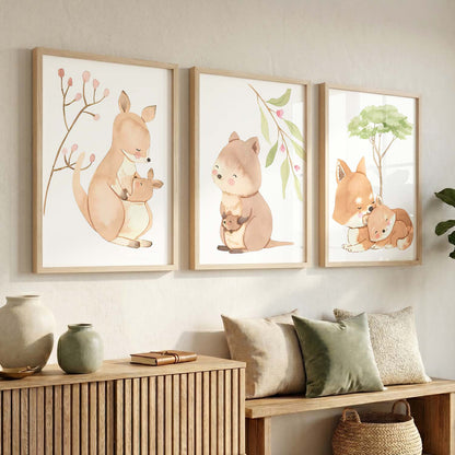 Forest Animals Wall Art Paintings for Living Room Bedroom