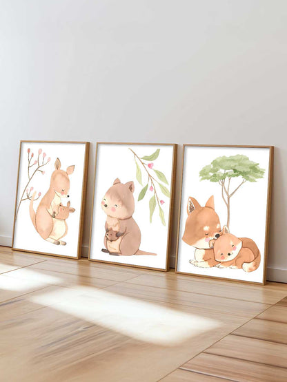 Forest Animals Wall Art Paintings for Living Room Bedroom