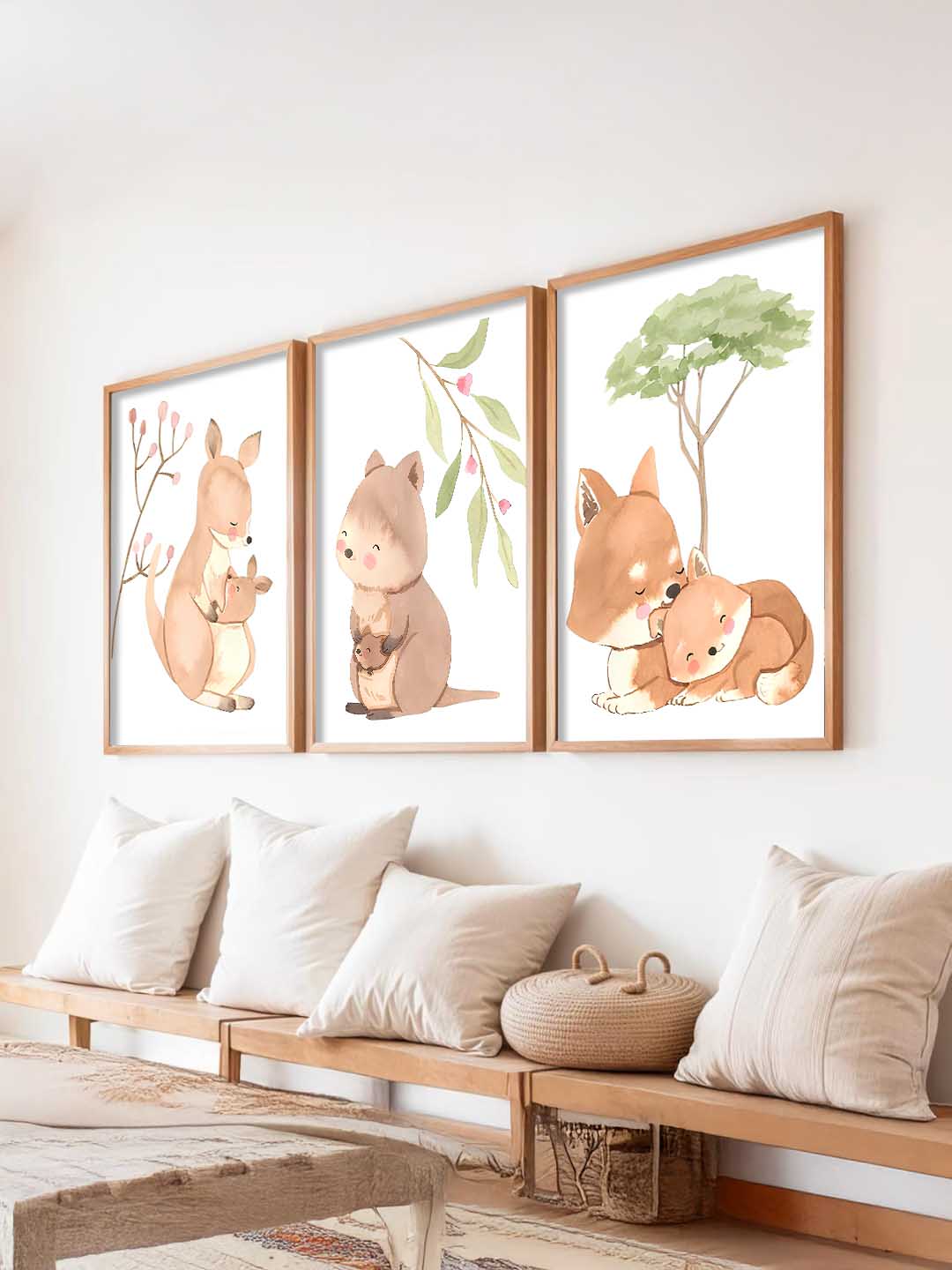 Forest Animals Wall Art Paintings for Living Room Bedroom