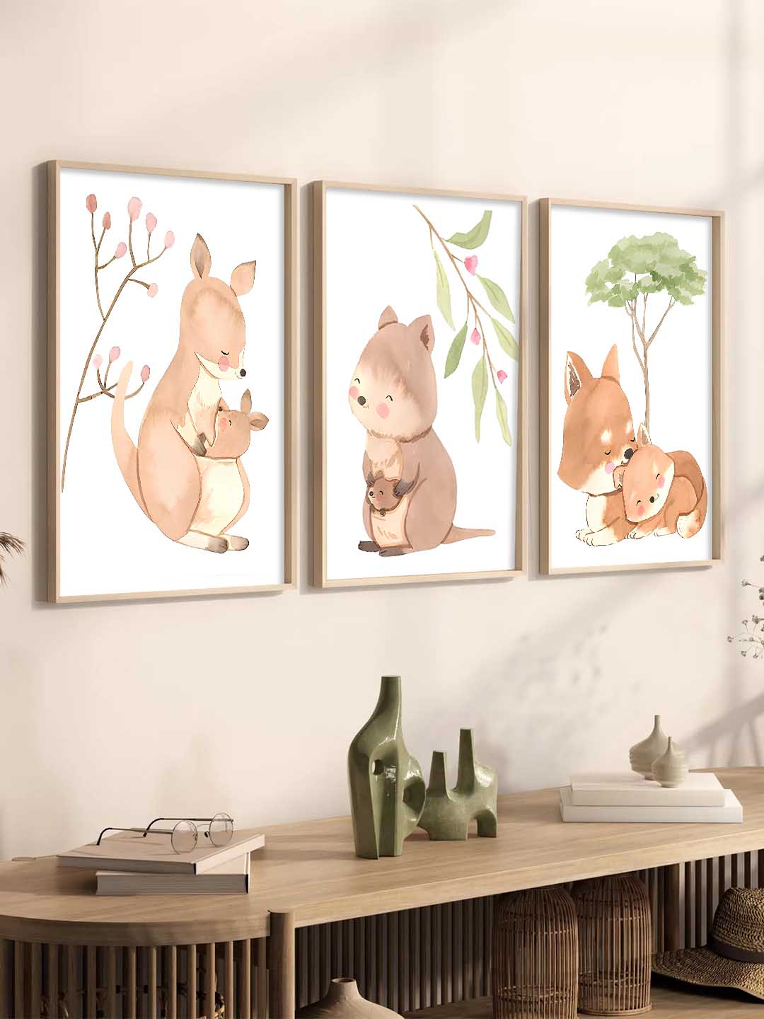 Forest Animals Wall Art Paintings for Living Room Bedroom