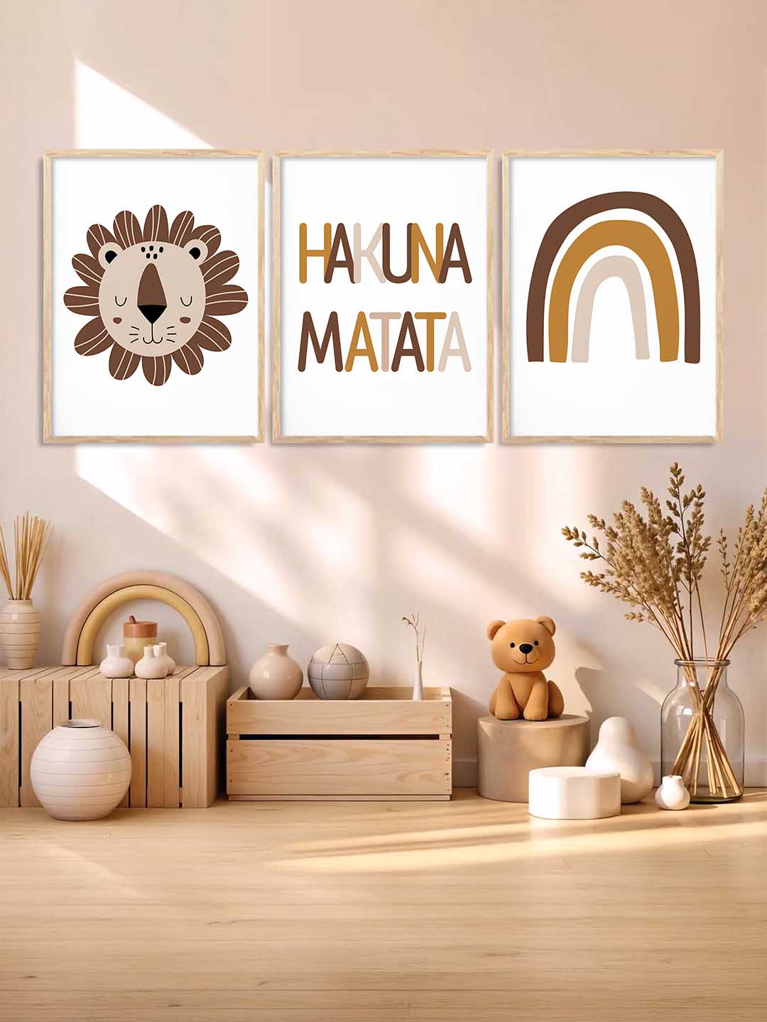 Hakuna Matata Boho Wall Art Paintings for Living Room Bedroom