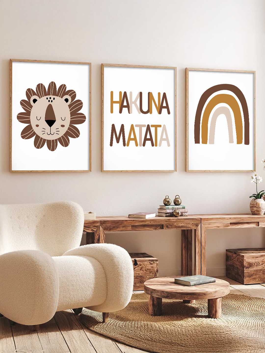 Hakuna Matata Boho Wall Art Paintings for Living Room Bedroom