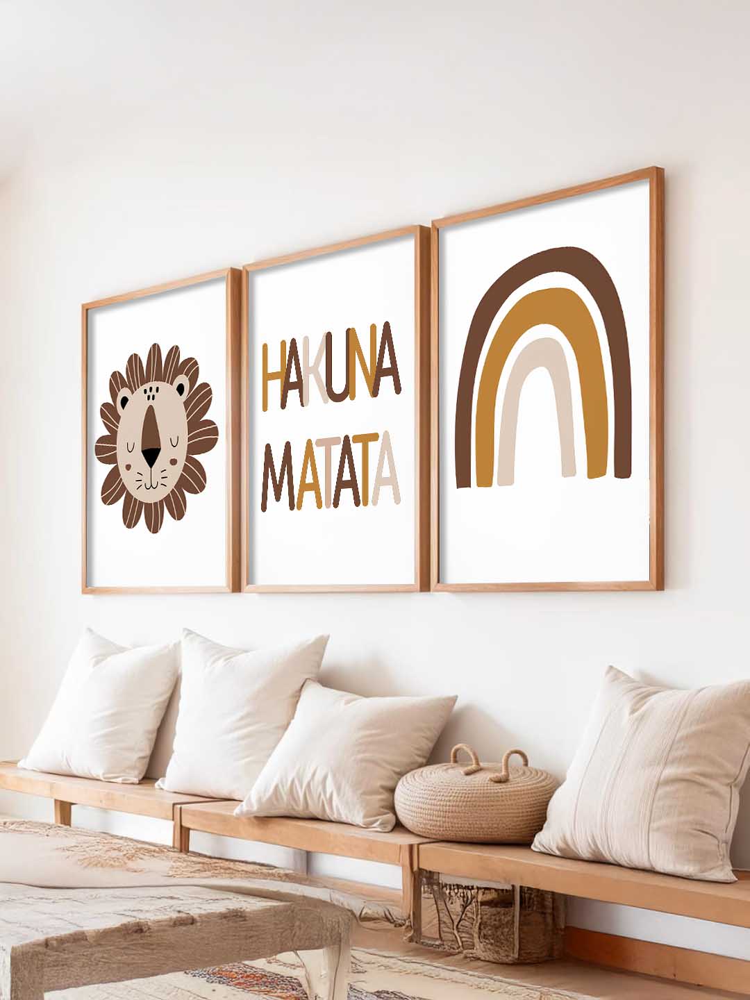 Hakuna Matata Boho Wall Art Paintings for Living Room Bedroom