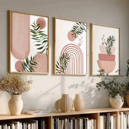 Boho Framed Wall Art Prints | Set of 3 | Home Decor